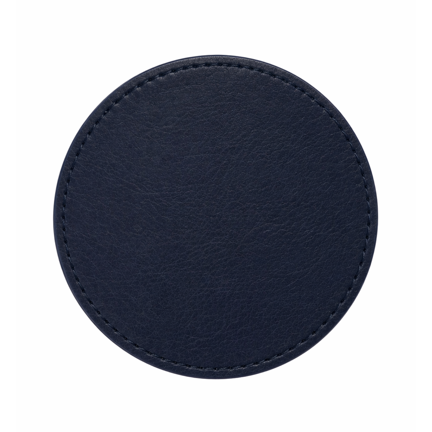 Base de copo redonda rígida em Couro vegano